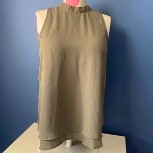 STELLA LUCE Olive Green Blouse Sz Small